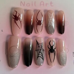 Spider and Web Nail Art Set